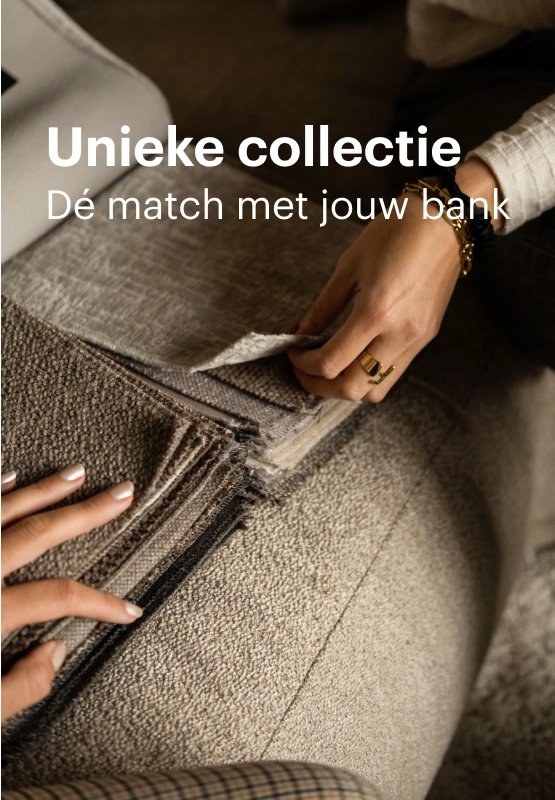 Fauteuil samen te stellen in dezelfde stof als je bank