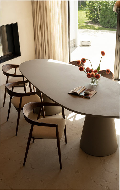 Leef-Beton eettafel van Table du Sud