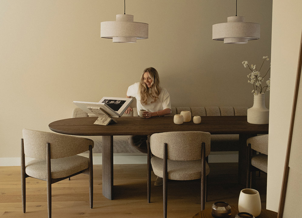 Eetkamerset met eetkamerbank en eetkamerstoelen van Table du Sud