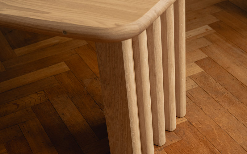 Eikenhouten eettafel van Table du Sud