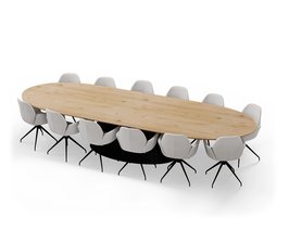 Vergadertafel_HalveCirkel_Eqone_Stoelen