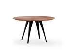 Ronde eettafel notenhout met onderstel Xavier | Table du Sud